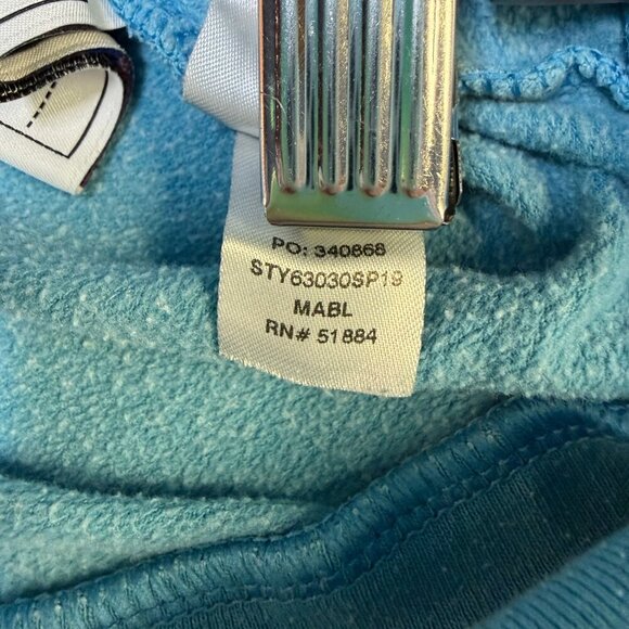 Patagonia Girls Fitz Roy Rainbow Hoodie Aqua Blue M GUC - Picture 11 of 13